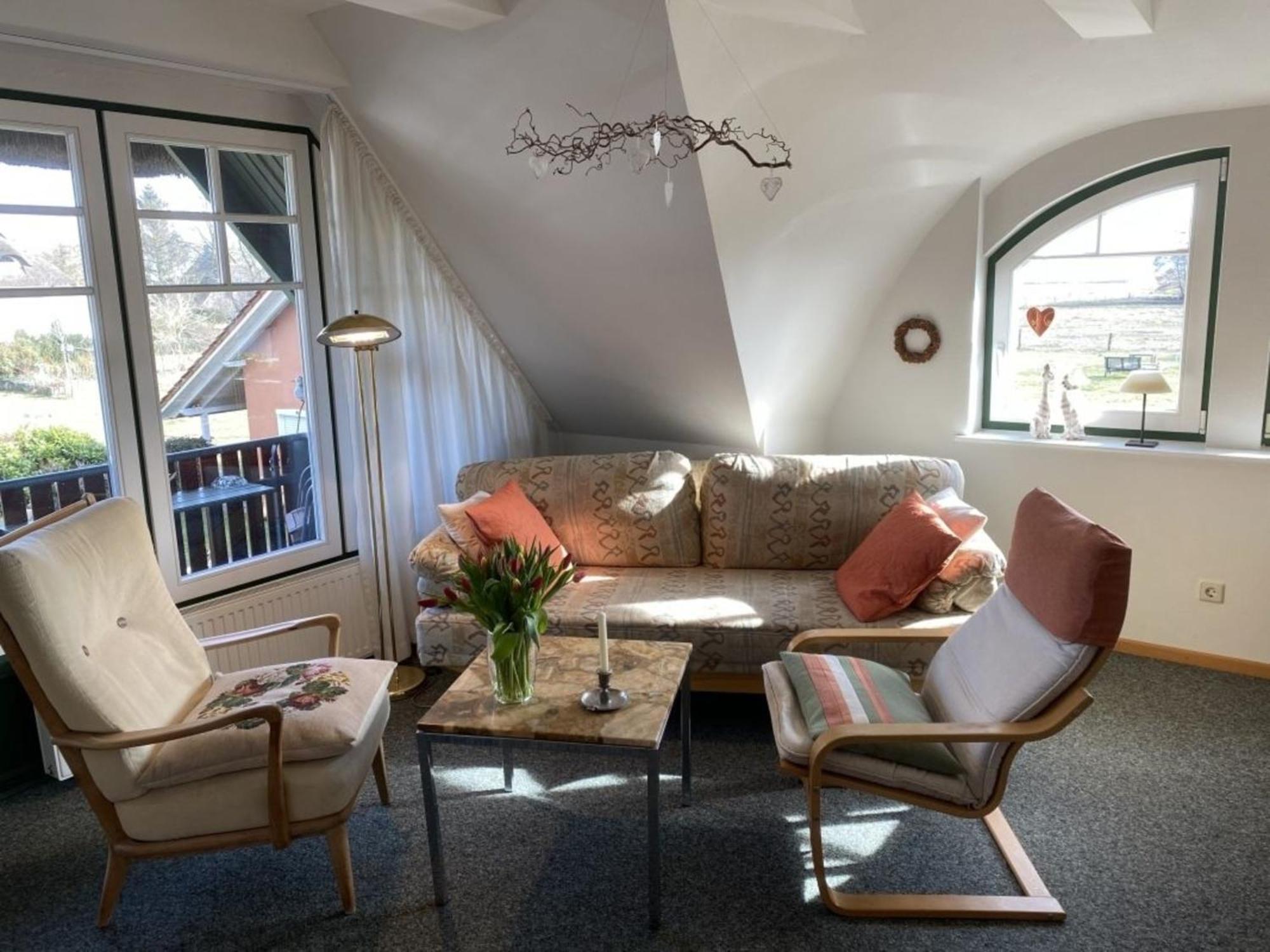Ferienwohnung Nr 07 Og Spitzboden Born Bagian luar foto
